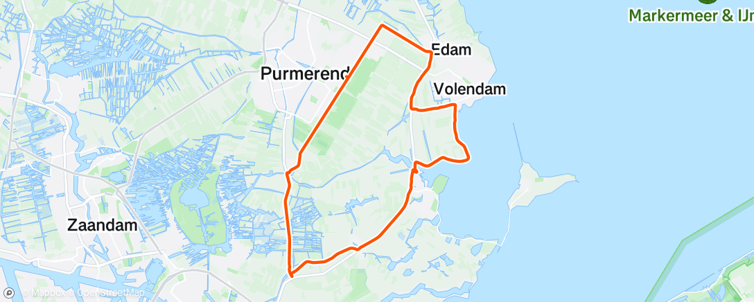 Map of the activity, Afternoon Ride