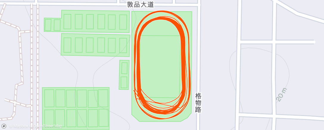 Map of the activity, 🏃 🇨🇳 ☀️ Afternoon Run
