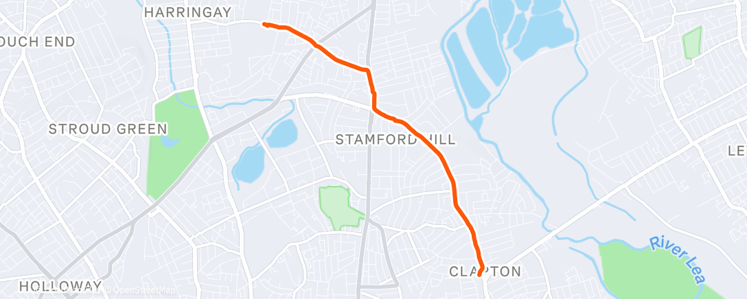 Map of the activity, Morning Walk