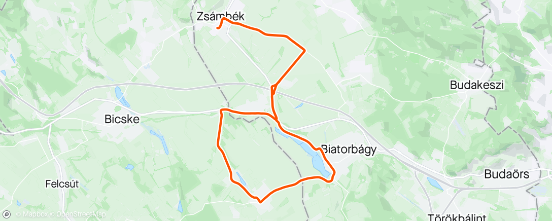 Map of the activity, Gravel Z2