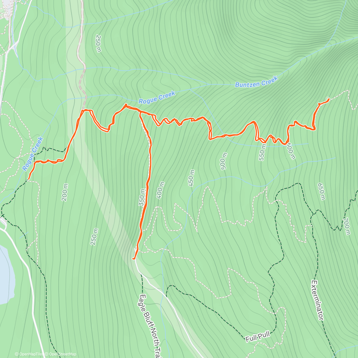 Map of the activity, Another bear-less hike