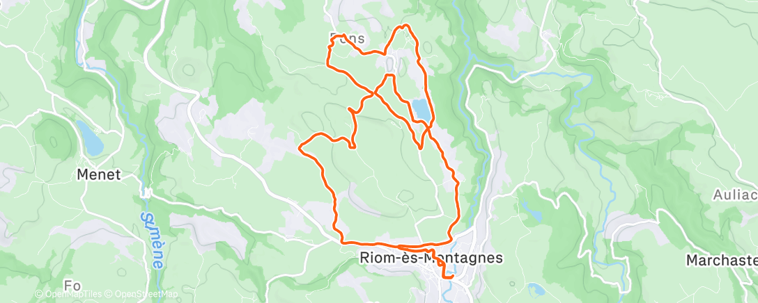 Map of the activity, Birthday ride 😊