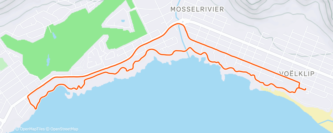 Map of the activity, Morning Walk