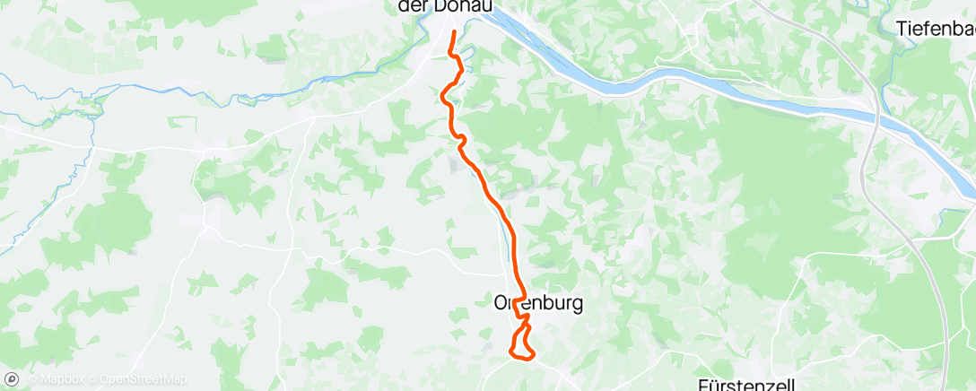 Map of the activity, 60' GA 1 ❤️Afternoon Gravel Ride Ortenburg