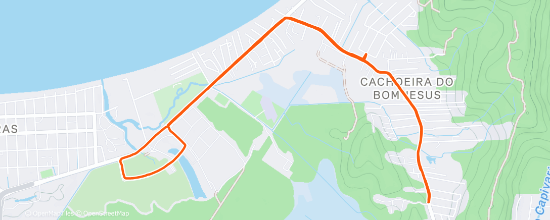 Map of the activity, Morning Run