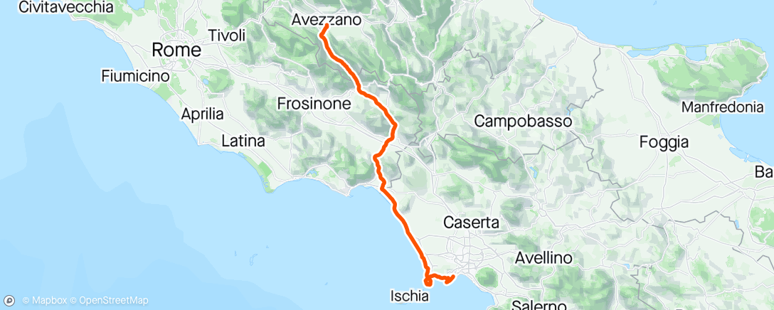 Map of the activity, Giro d‘Italia #9 🇮🇹