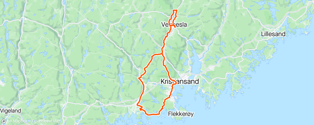 Map of the activity, VOC Torsdag med Jon i spissen