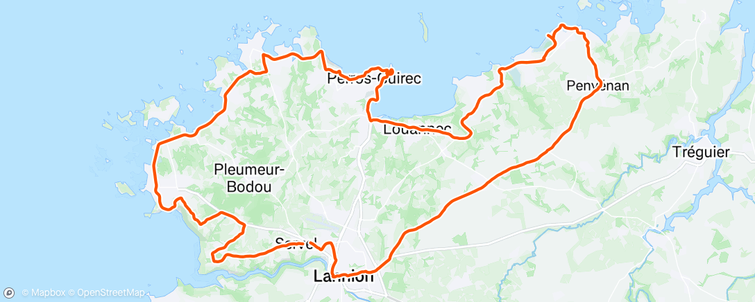Map of the activity, Tour de côte 🌊