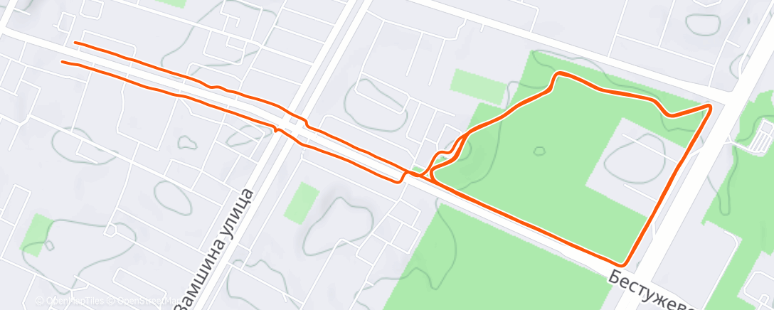 Карта физической активности (Lunch Run)