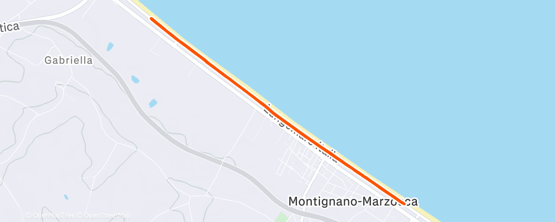 Map of the activity, Morning Run