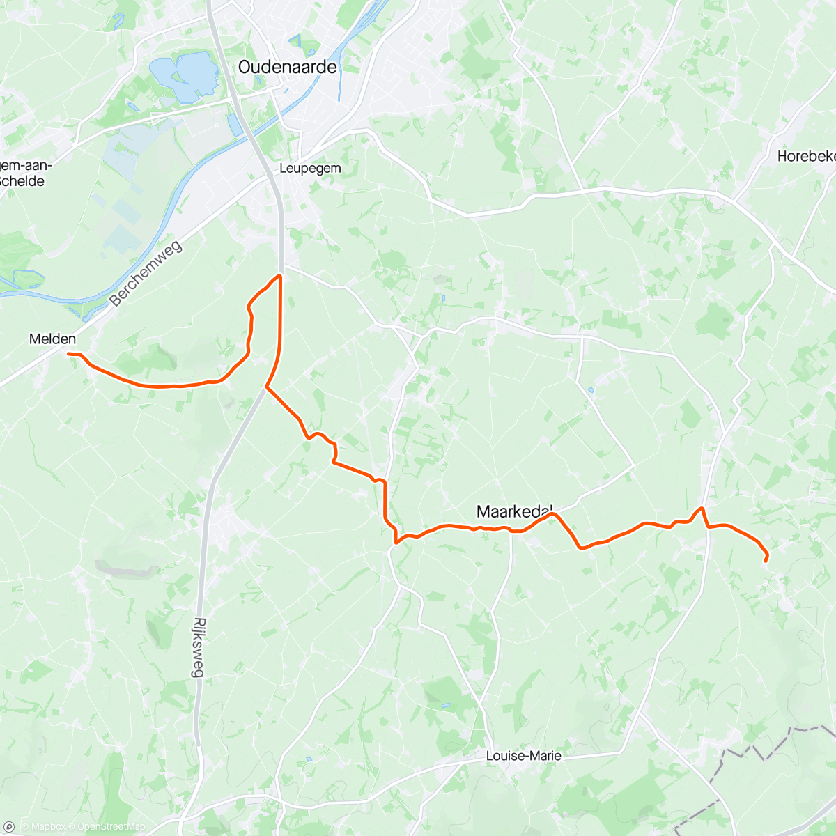 Map of the activity, ROUVY - Burn Fat