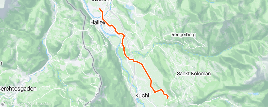 Map of the activity, Mountainbike-Fahrt am Nachmittag