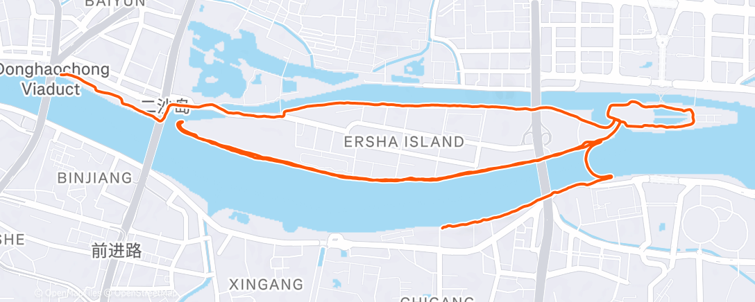 Карта физической активности (Afternoon Run)