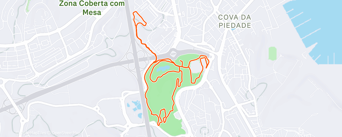 Map of the activity, Treino Especial Natal