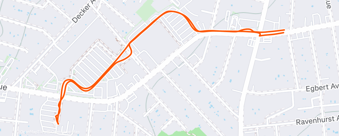 Map of the activity, New York City roundtrip