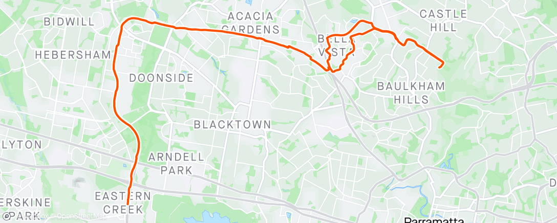 Map of the activity, Bubbler Ride- Good to be back on the bike🚴‍♂️😀
