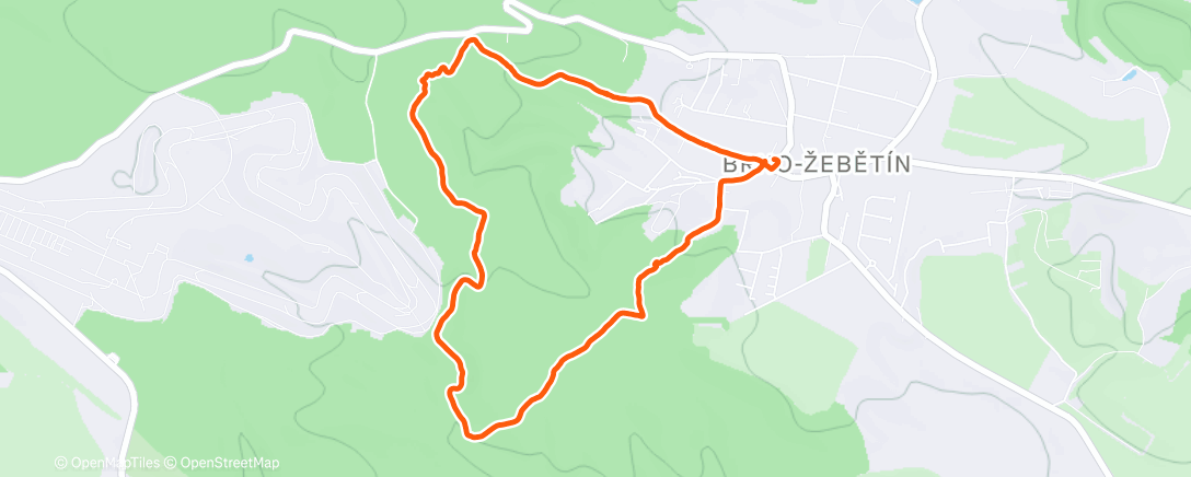 Map of the activity, Afternoon Walk