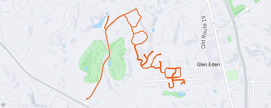 Map of the activity, Morning Run