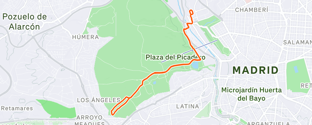 Map of the activity, Lunch Run
