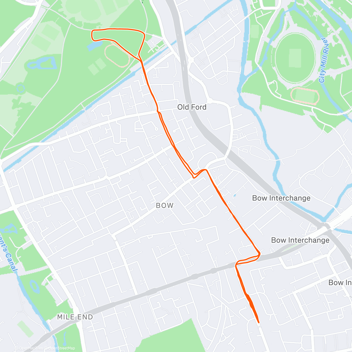 Map of the activity, quality session