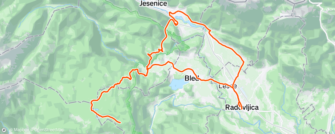Map of the activity, Morning Ride