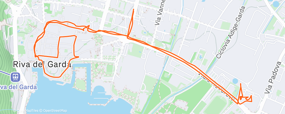 Map of the activity, Afternoon Walk