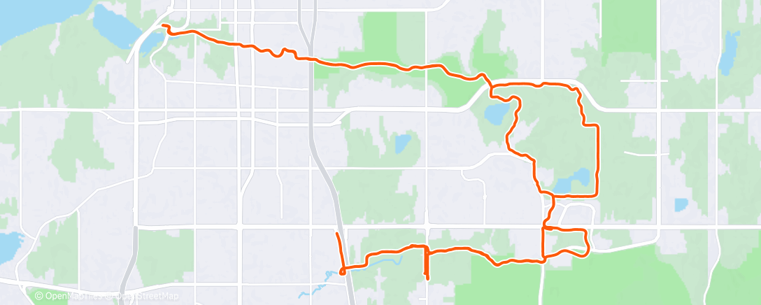 Map of the activity, Afternoon Ride