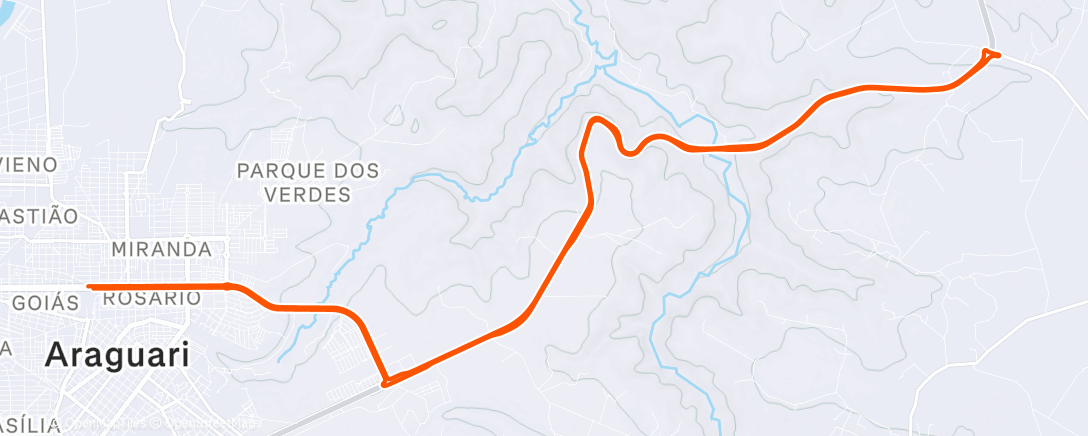 Map of the activity, Afternoon Mountain Bike Ride