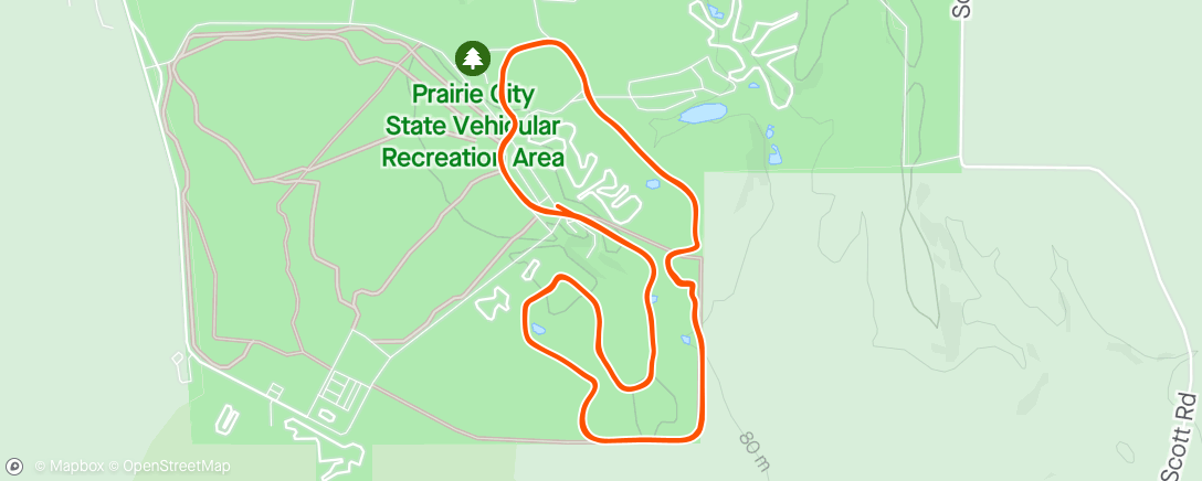 Mapa da atividade, 2024 Prairie City MTB Race #5