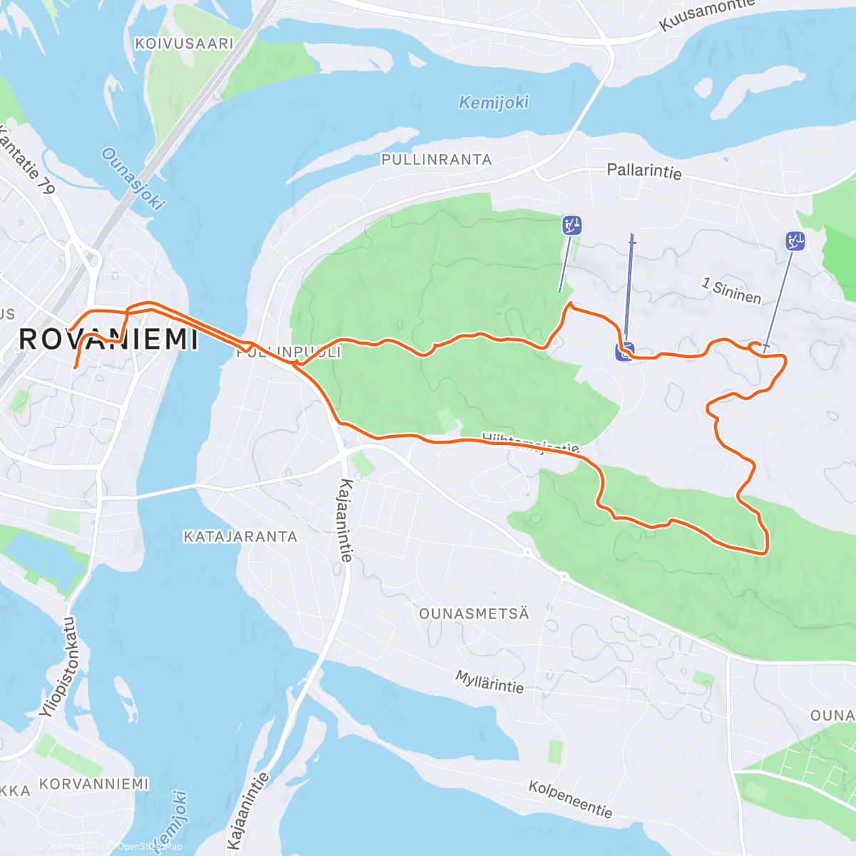 Map of the activity, Rovaniemi ❄️🌲