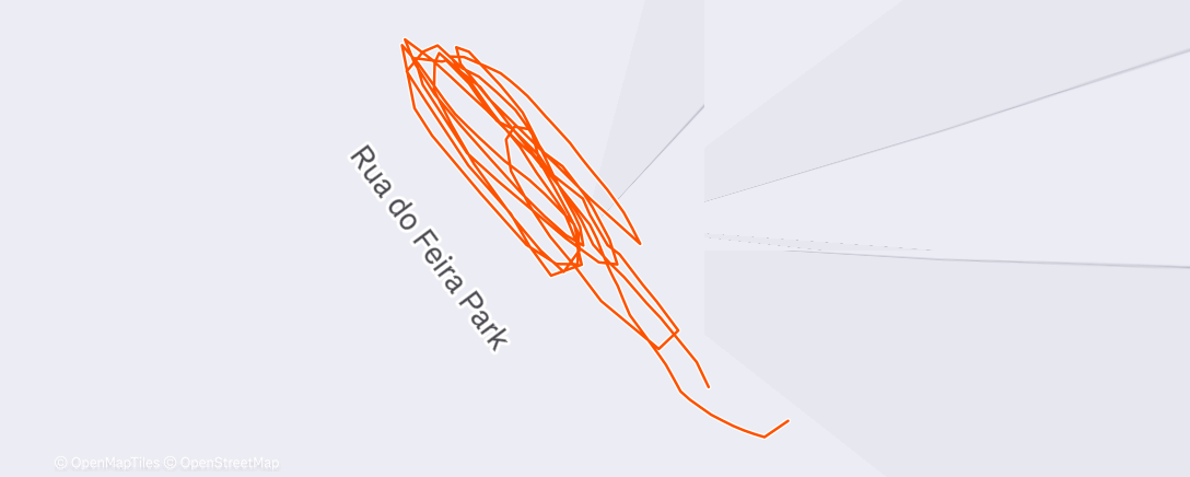 Map of the activity, Corrida da hora do almoço