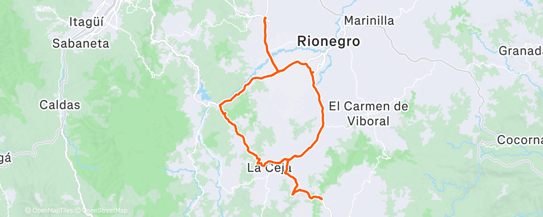 Карта физической активности (Bicicleta por la mañana)