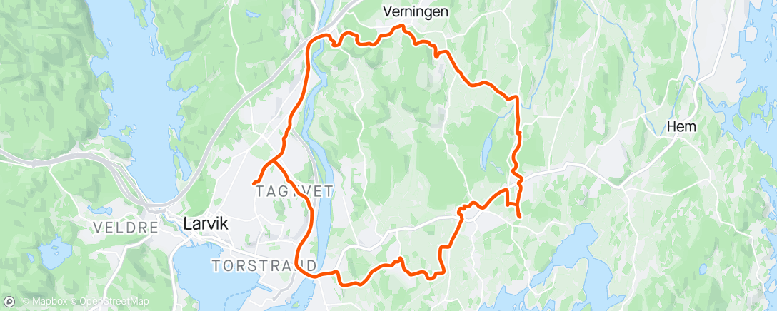 Map of the activity, Noen stier i Tjodalyng