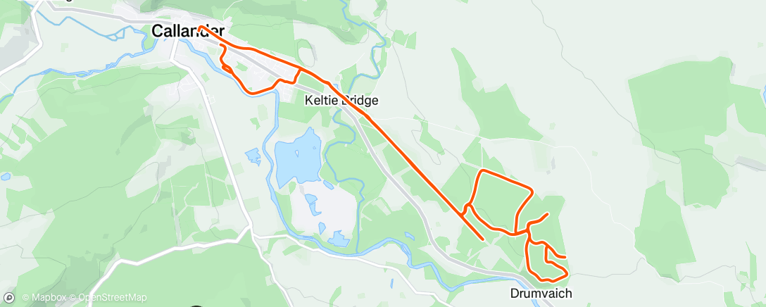 Map of the activity, Morning Run