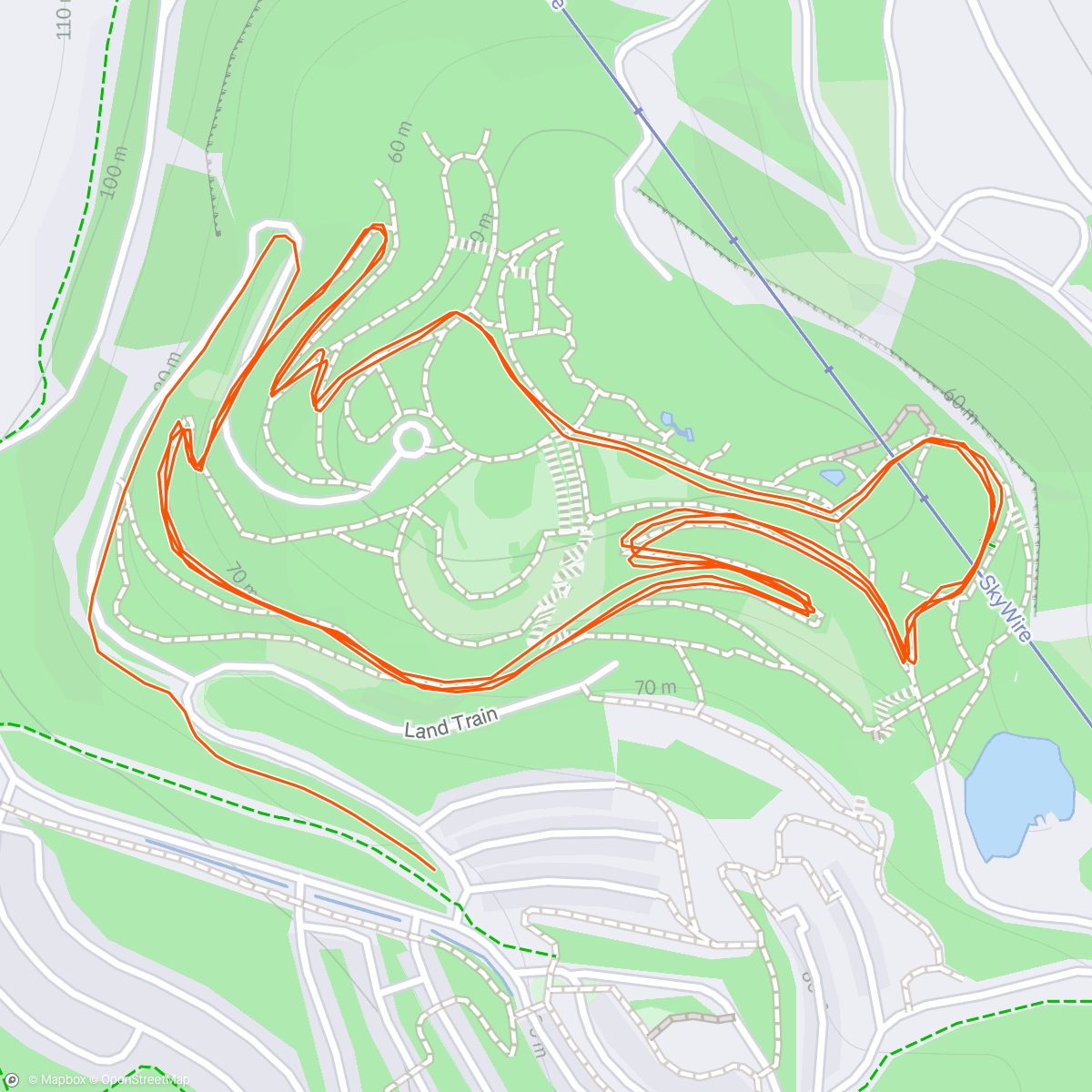 Mapa de la actividad, Eden New Years Day park run