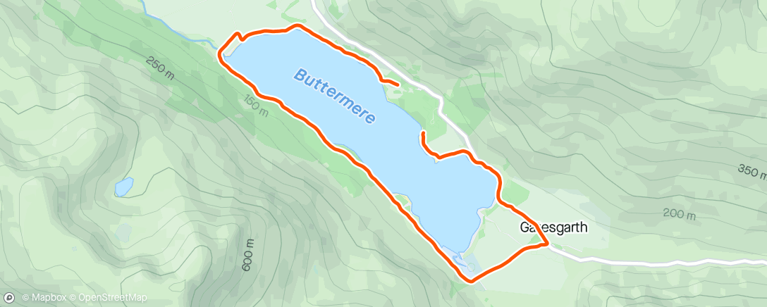 Map of the activity, Morning Run