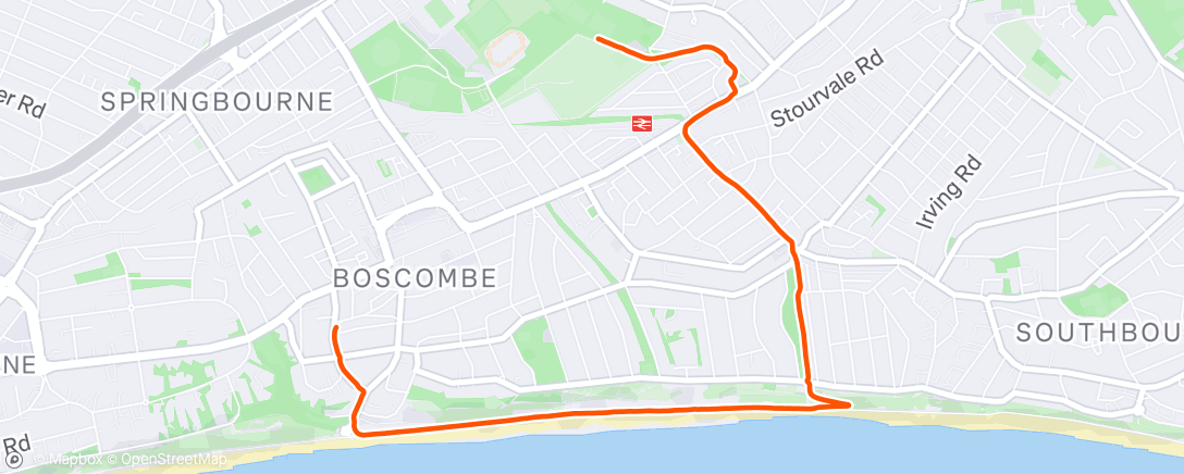 Map of the activity, Morning Run