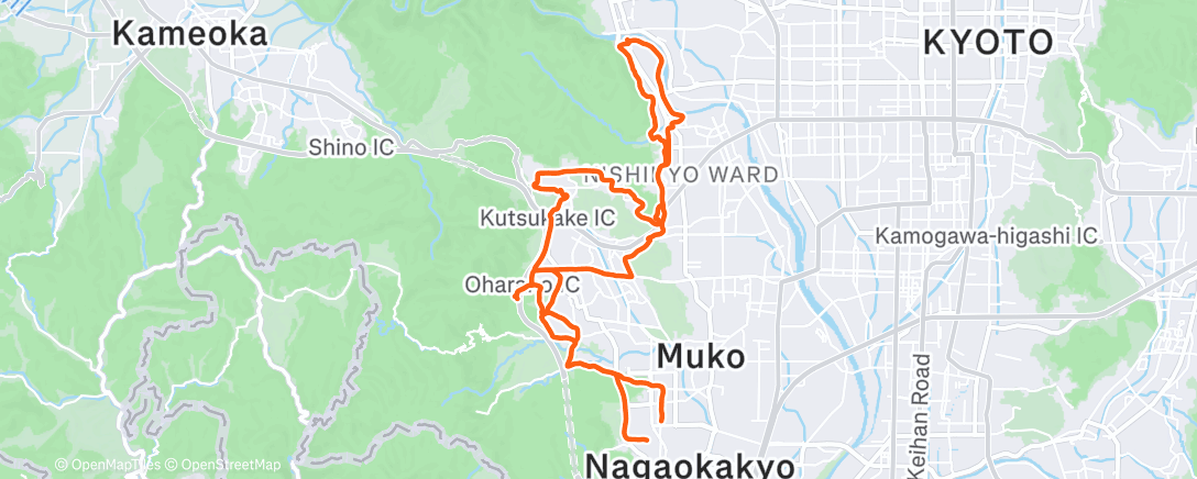 Map of the activity, 20251207-帰りの道は新しい道を調査しながら😅