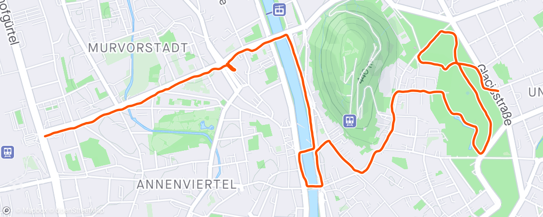 Map of the activity, First time in Austria