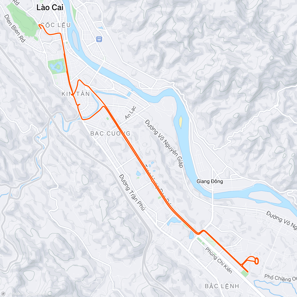 Map of the activity, Afternoon Ride