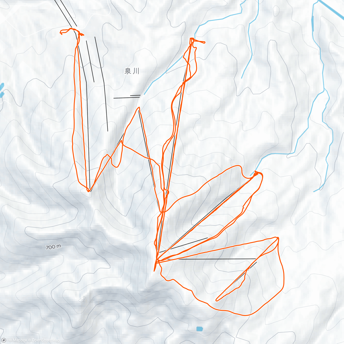 Map of the activity, Rusutu