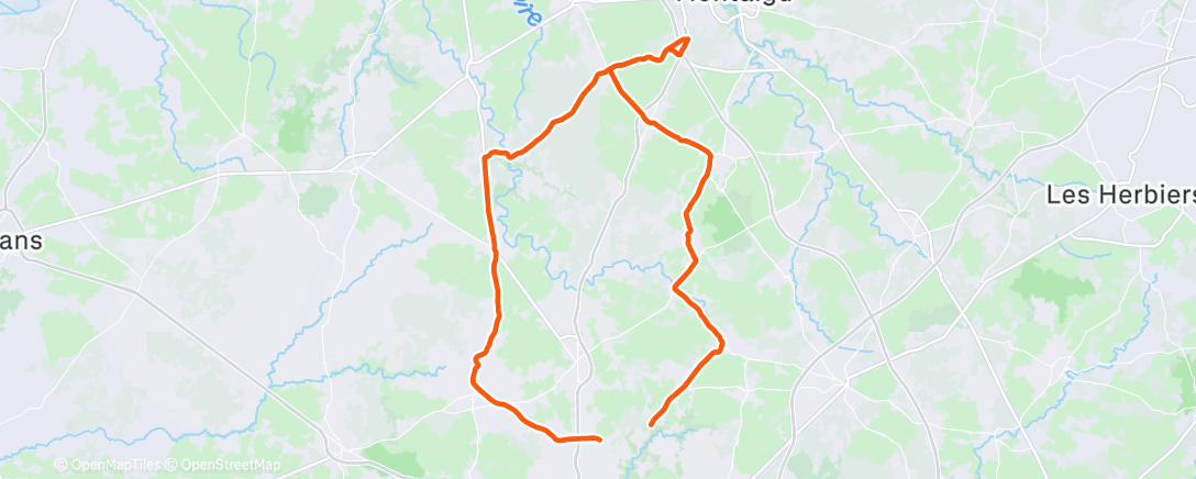 Карта физической активности (Afternoon Ride)