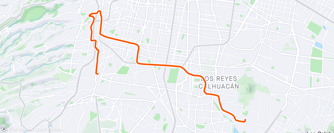 Mapa da atividade, Guadalupe Inn - San Pedro de los Pinos - Lomas Estrella