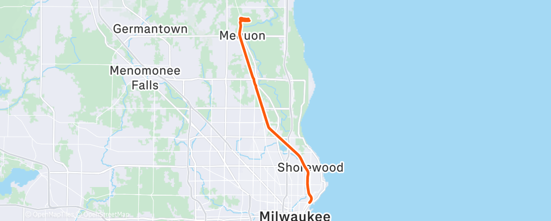 Map of the activity, Afternoon Ride