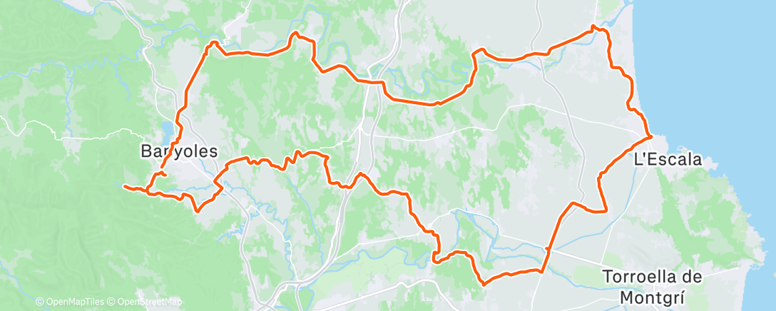 Map of the activity, Morning Ride