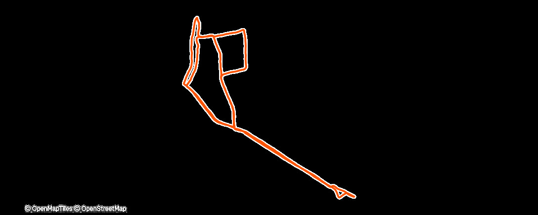 Map of the activity, Mittagslauf