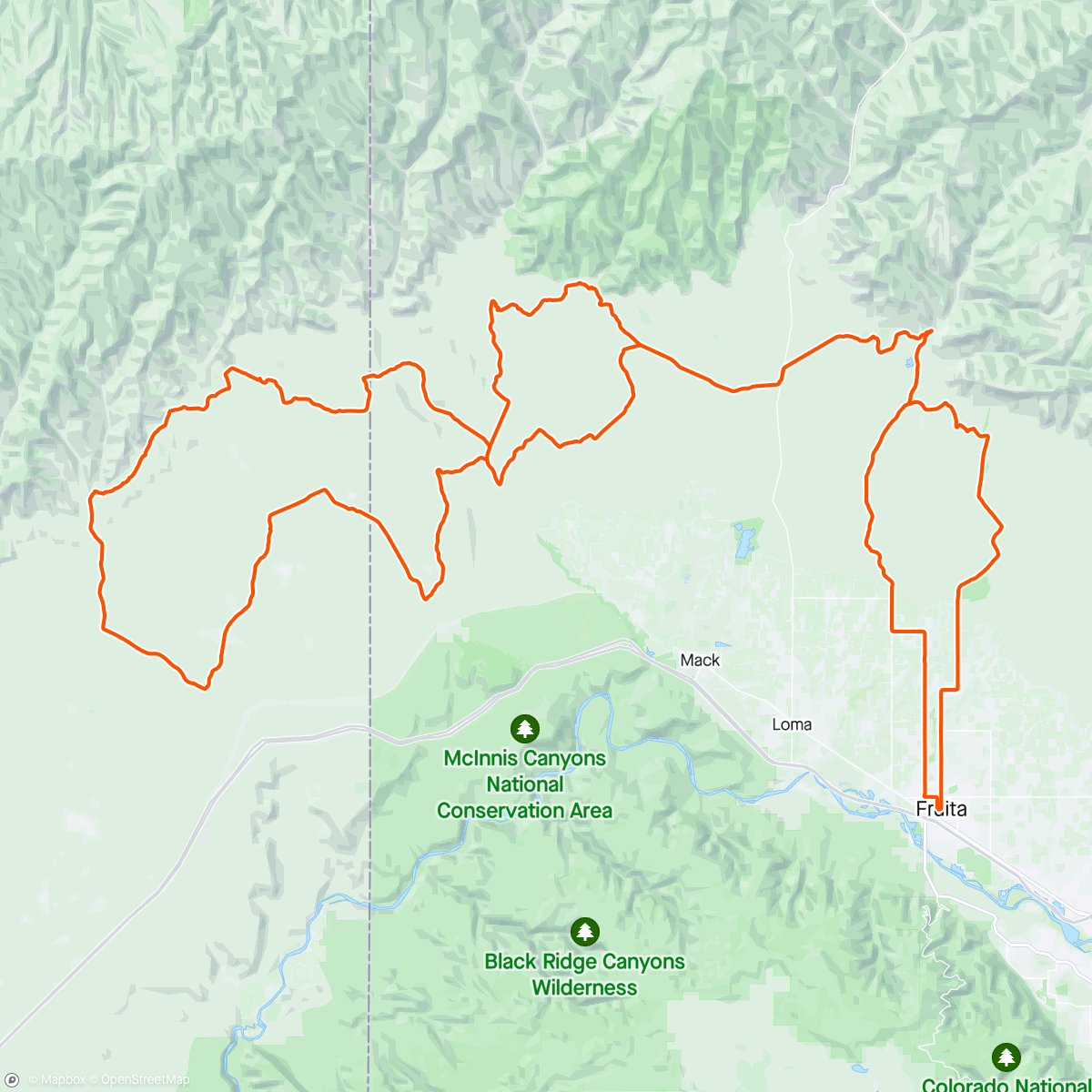 Mapa da atividade, CO2UT 125 Utahraptor 🦖