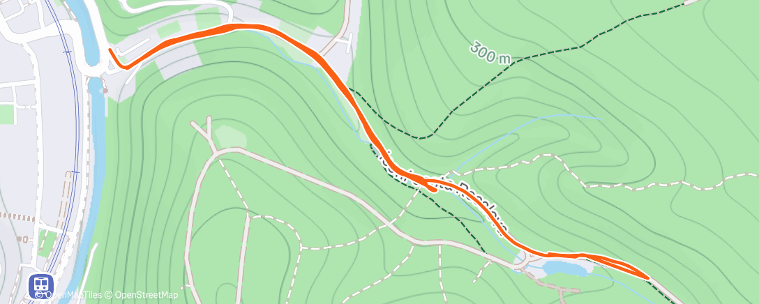 Map of the activity, Lunch Run