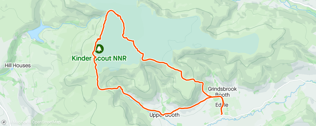 Map of the activity, Easter walk