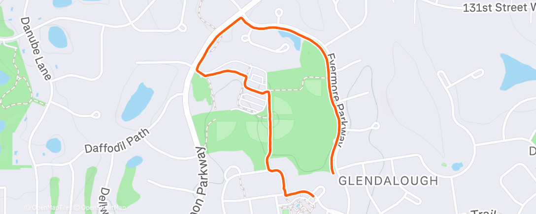 Map of the activity, Rosemount